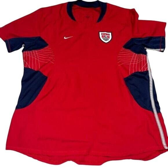 Nike Other - Nike Team USA Red Soccer Jersey Serna #17 Mens L Polyester Made In El Salvador